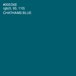 #005D6E - Chathams Blue Color Image